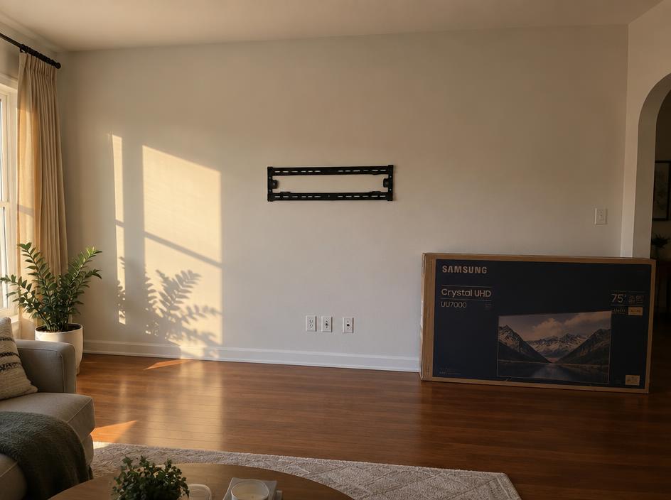 A securely mounted television
